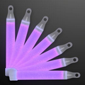 4" Purple Mini Glow Sticks with Lanyard - Blank